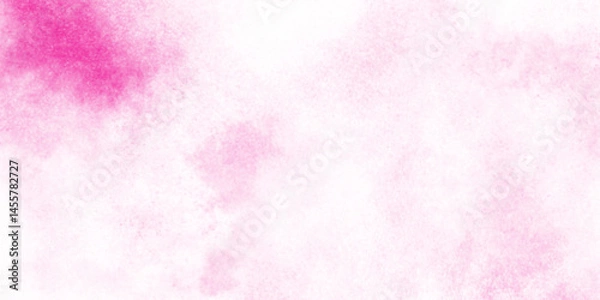 Fototapeta  Pink rose tone abstract texture with cloudy stains, Stain artistic hand painted texture of pink, pastel hand painted watercolor of pink texture, White smoky watercolor painting on old paper texture.