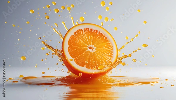 Obraz Fresh Orange Splash in Wate