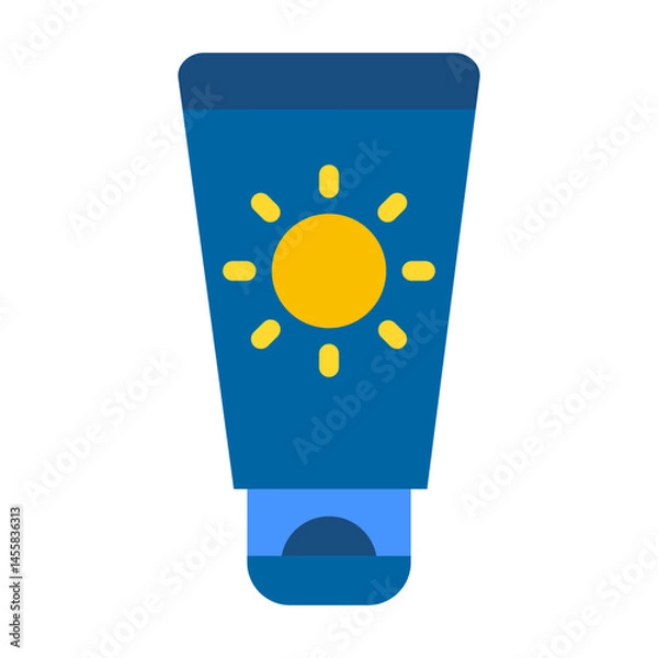 Fototapeta Sunscreen Vector Design Icon Style