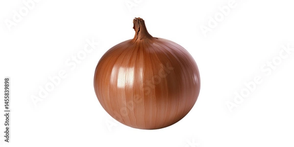 Obraz Brown Onion. Fresh Vegetable For Cooking And Culinary Use Isolated On Transparent Background