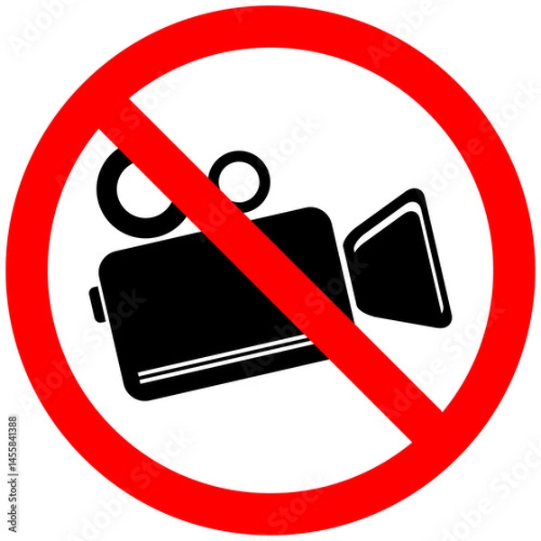 Obraz N0 camera  sign