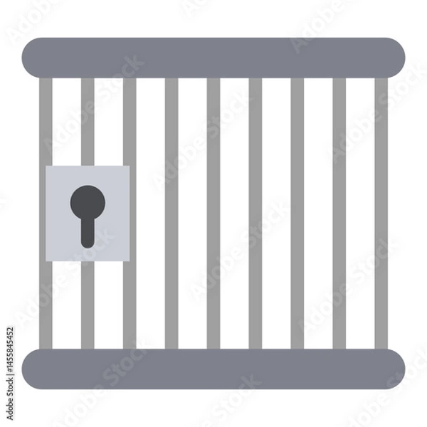 Fototapeta Jail Vector Design Icon Style
