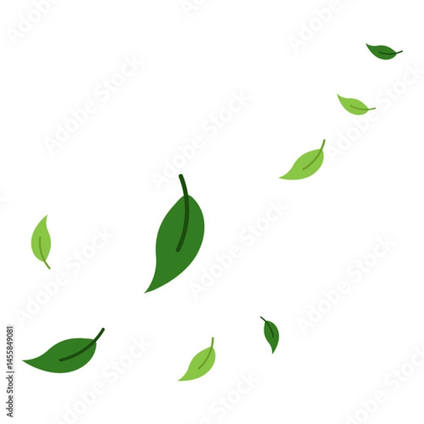 Obraz Flying Leaves Illustration