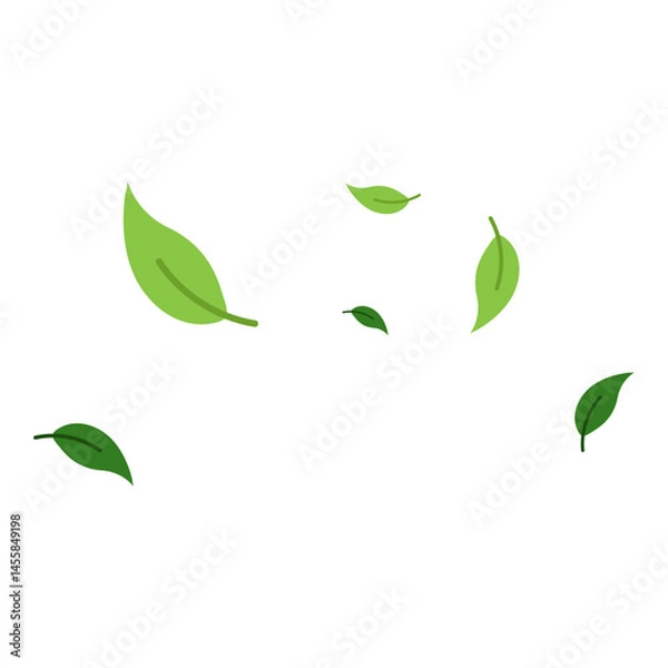 Obraz Flying Leaves Illustration