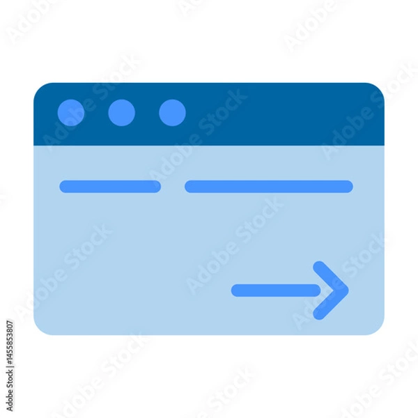 Fototapeta Webpage Vector Design Icon Style