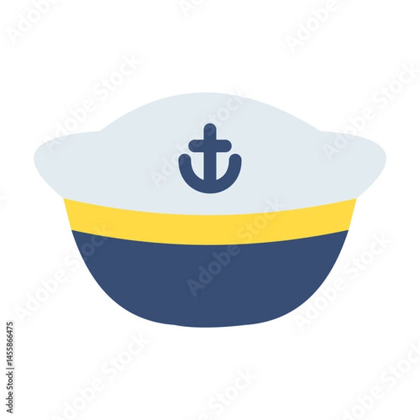 Fototapeta Sailor Hat Vector Design Icon Style