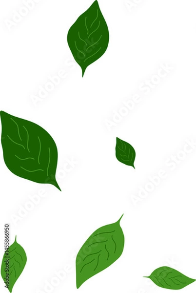 Fototapeta Leaves Flying on Wind