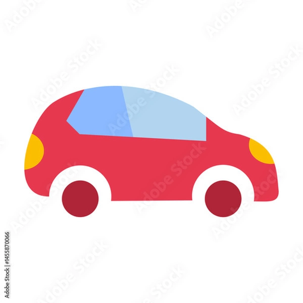 Fototapeta Smart Car Vector Design Icon Style