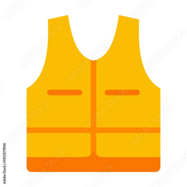Fototapeta Labour Vest Vector Design Icon Style