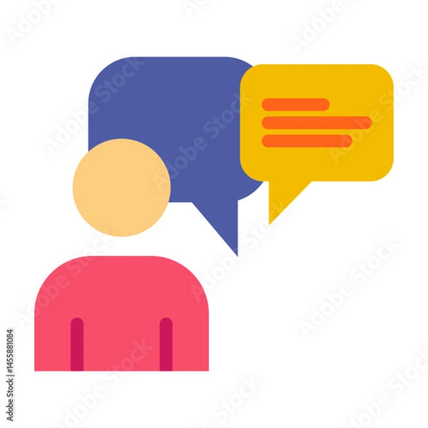Fototapeta Talking Vector Design Icon Style