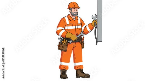 Obraz A_MAINTENANCE_WORKER_MAINTAINING_FACILITIES_MAINTENANCE_SERVICE