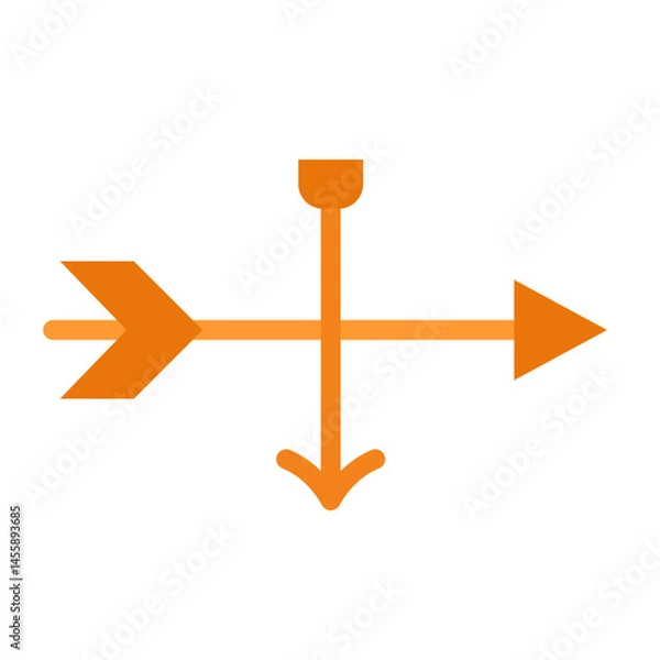 Fototapeta Weather Vane Vector Design Icon Style