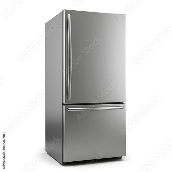Obraz Fridge on a White Background