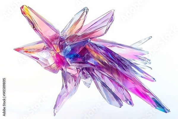 Obraz 3D Style Towering Crystalline Creature with Shifting Forms