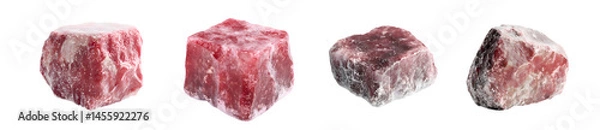 Fototapeta Colorful Variety of Raw Natural Rock Salt Crystals for Culinary Use