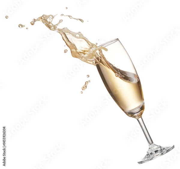 Obraz champagne splash