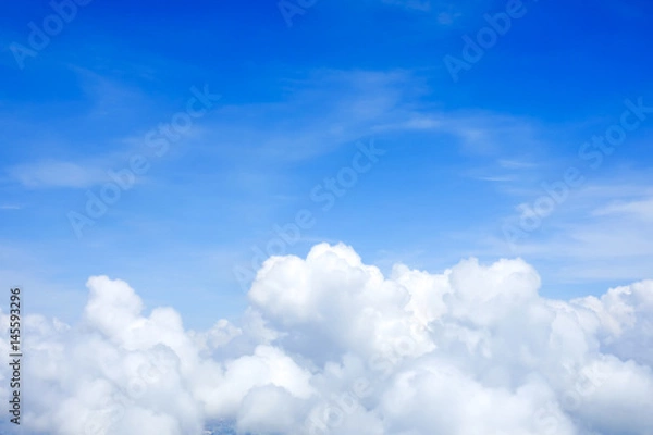 Obraz Blue sky above the clouds