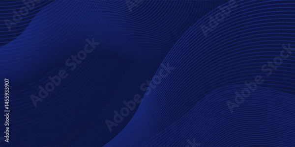 Fototapeta Abstract wave curve background. Stock vector 3D modern background for your design.