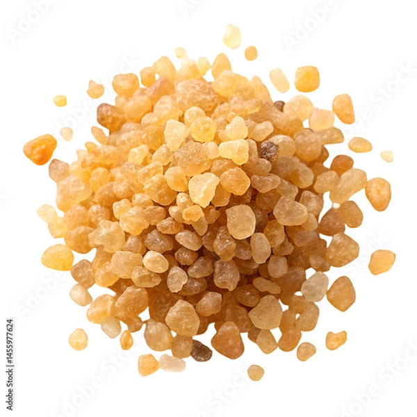 Fototapeta Pile of frankincense resins top view isolated on white background