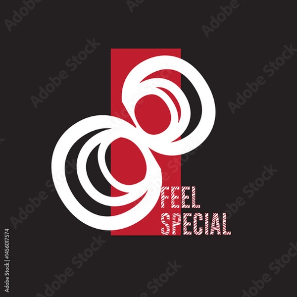 Obraz feel special slogan design  - fresh colors and minimalist artwork style. editable and printable design for t-shirts, mugs, graphic tee, sweatshirt, cases, etc.