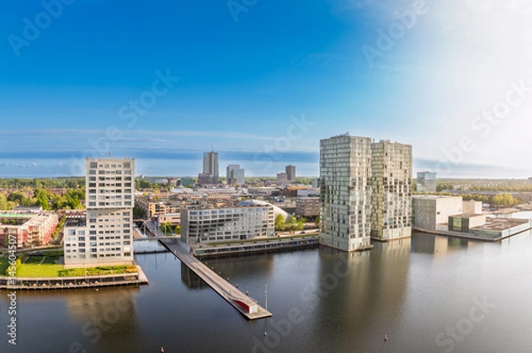 Obraz skyline of Almere city in the Netherlands