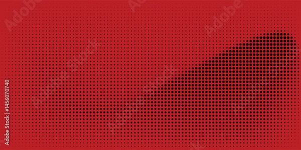 Fototapeta Red diagonal geometric shape with halftone. Modern fiber textured vector eps 10