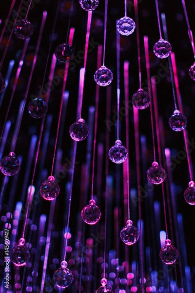 Obraz Modern chandelier with colourfull lights
