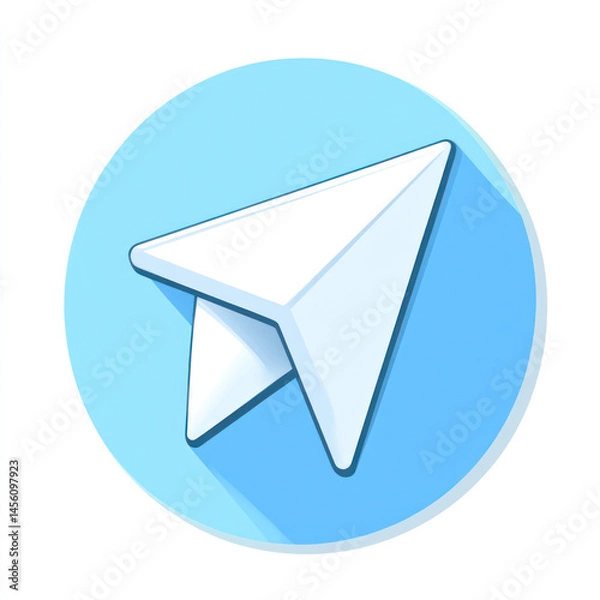 Obraz blue mail icon