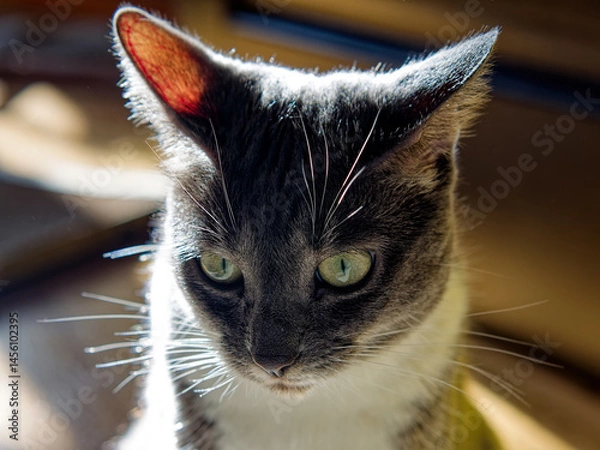 Obraz Young Neva Masquerade cat in the sunshine