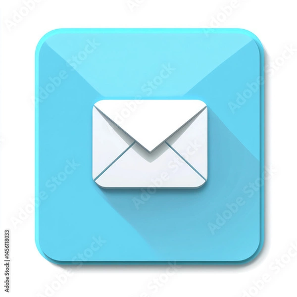 Obraz blue mail icon