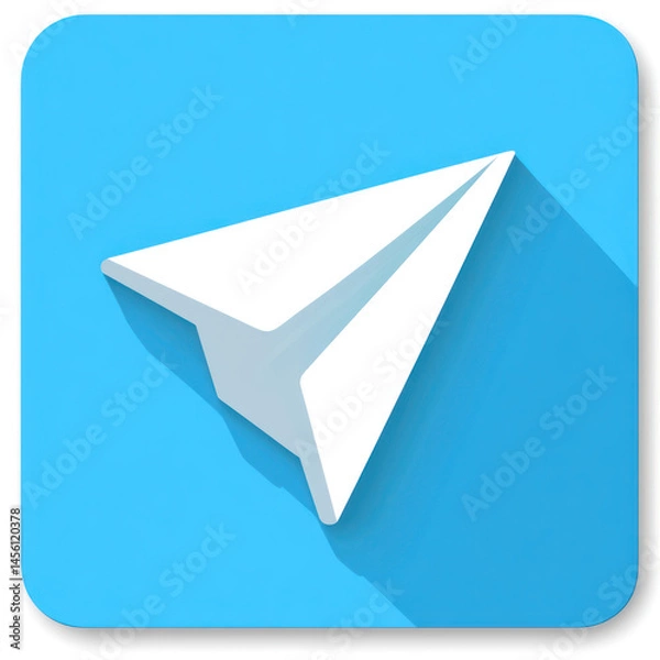 Obraz paper plane isolated on white