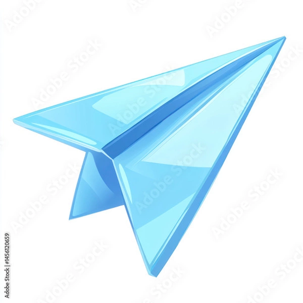 Obraz paper plane isolated on white