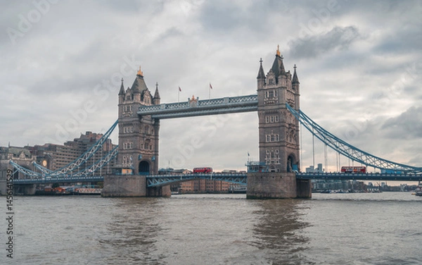 Obraz Panoramic view of Tower Bridge, London, at sunset.