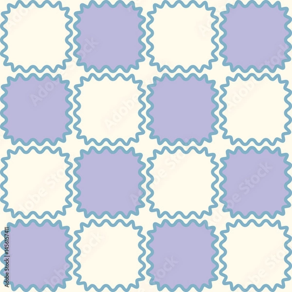 Fototapeta Geometric seamless pattern of abstract frames. Vector illustration.