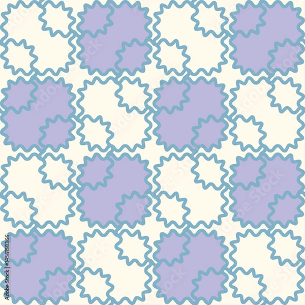 Fototapeta Geometric seamless pattern of abstract frames. Vector illustration.