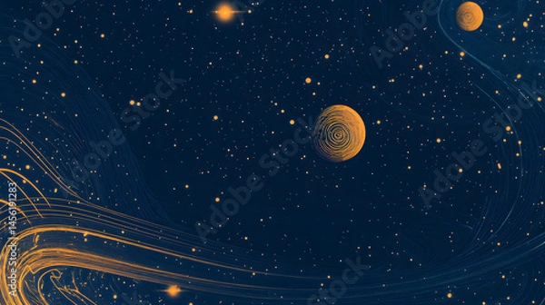 Fototapeta water, abstract, blue, drop, ripple, sky, star, rain, liquid, nature, space, night, light, circle, wave, ripples, splash, clear, wet, astronomy, black, reflection, illustration, color, surface