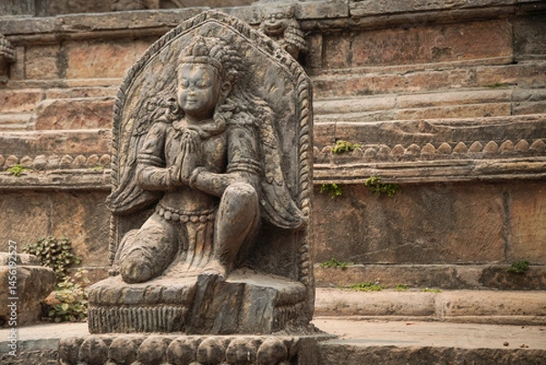 Obraz Patan Durbar Square is one of the three Durbar (royal palace) Squares with many ornaments and statues.