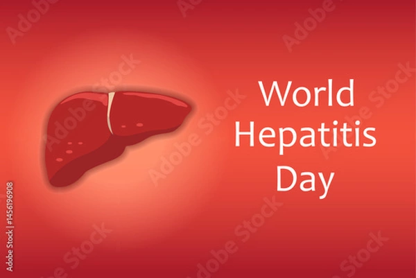 Fototapeta World Hepatitis Day. Vector illustration