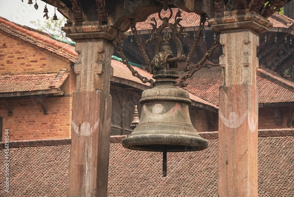 Obraz Patan Durbar Square is one of the three Durbar (royal palace) Squares with many ornaments and statues.