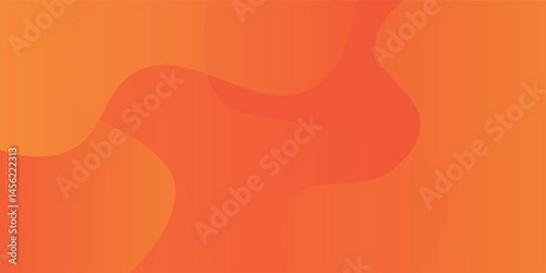 Obraz Abstract orange geometric background. Liquid color background design. Fluid shapes composition. Eps10 vector