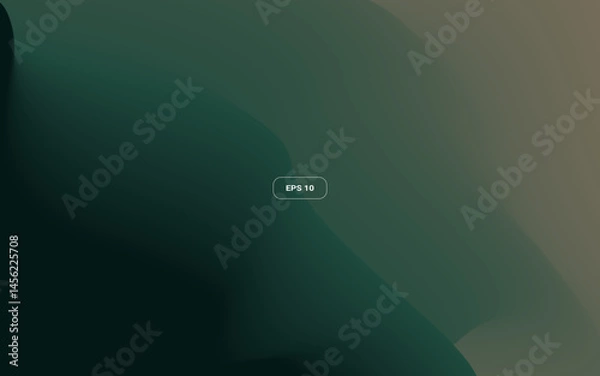 Obraz Green Gradient Abstract Background. Soft Modern Wallpaper Design. Vector illustration.