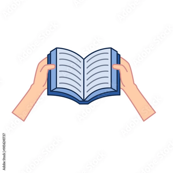 Obraz hand holding a book