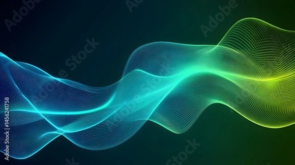 Fototapeta Abstract design with flowing lines and vibrant colors.