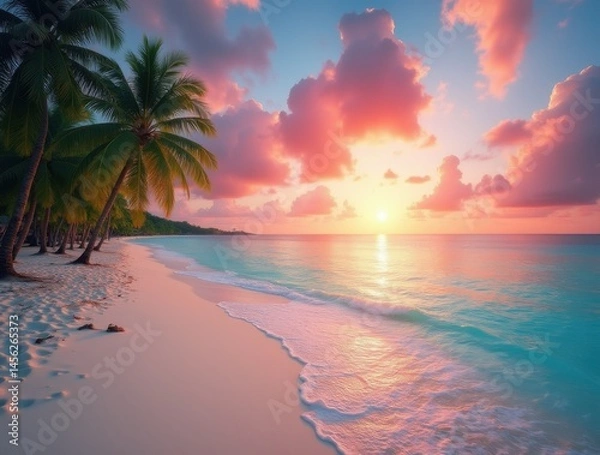 Obraz Tropical Sunset Paradise Beach