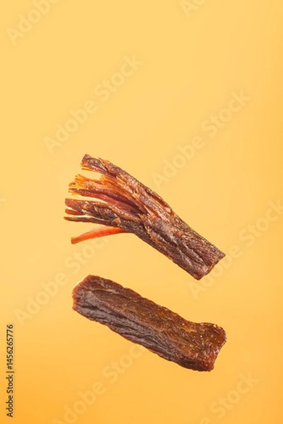 Obraz Dried beef jerky, beef strips