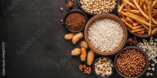 Fototapeta Poutine food banner