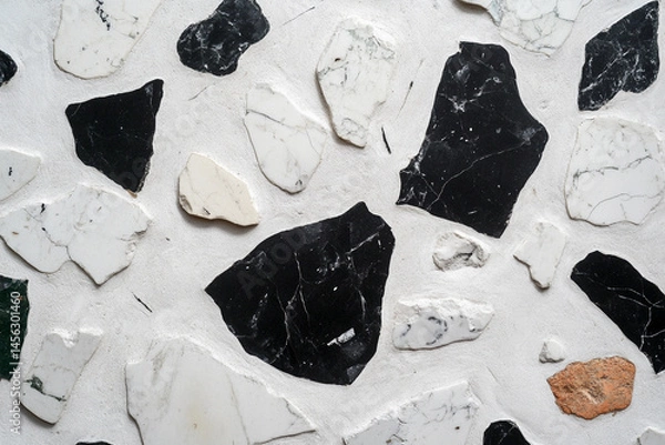 Obraz Close-up of a Terrazzo Surface.