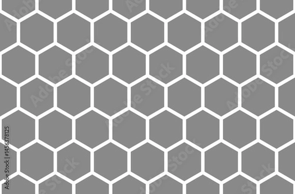 Obraz seamless pattern: black and white honeycombs texture