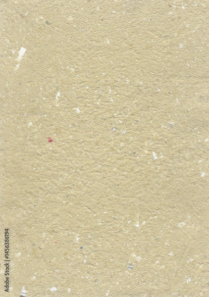Fototapeta Beige Recycled Handmade Paper Texture – Natural Fiber Background for Crafts and Design