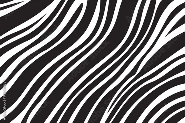 Fototapeta Abstract illustration of zebra stripe for background and wallpaper